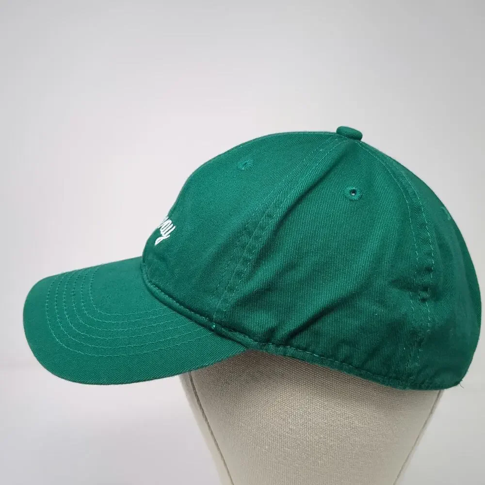 Getaway Baseball Cap Green One Size Slideback Hat EST 2015 Cotton Unstructured